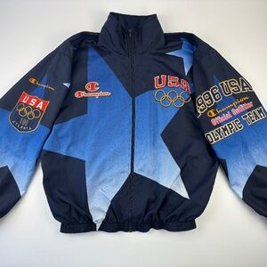 1996 Champion Official Olympic Team Windbreaker Jacket